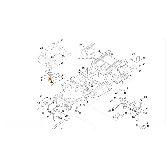 STIHL  Prowadnik paska 6160 760 6700